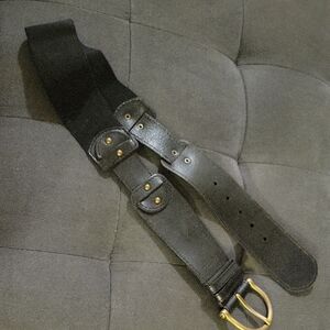 Fossil Black Leather Belt Bag